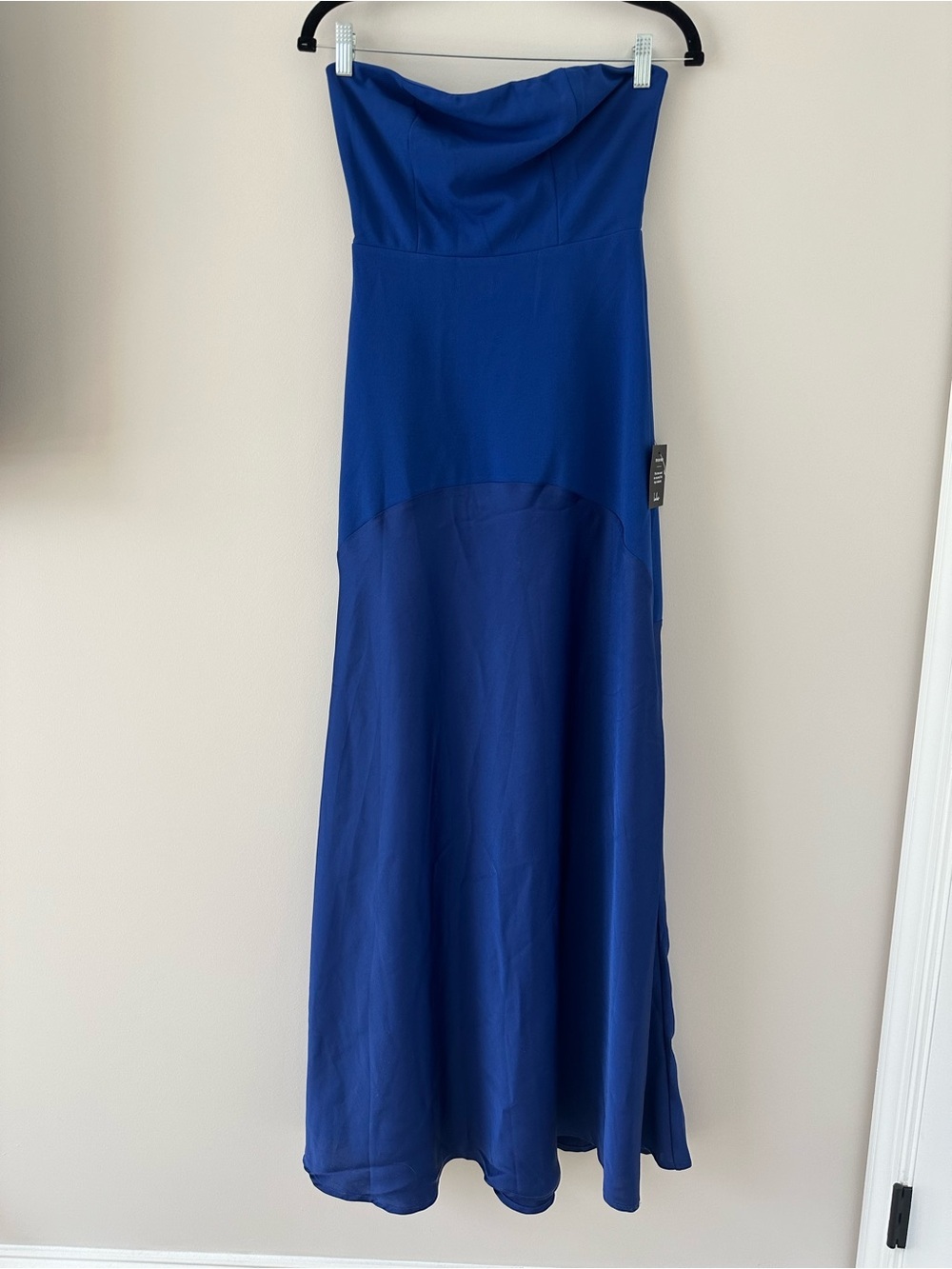 Lulus Compelling Style Royal Blue Strapless A-Line Maxi Dress Size Small Formal - Picture 6 of 16